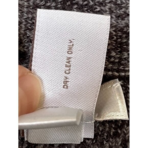 Chicos Sweater Women S Black Open Twee Wool Animal Print Neutral Jacket Stretch - Picture 8 of 11